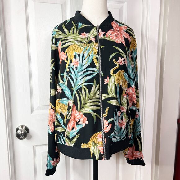 Forever 21 | Contemporary | Jungle Tiger Animal Print | Lightweight | Sz XL - Picture 1 of 7